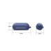 Чохол для навушників BeCover Silicon для Sony WF-C500 Dark Blue (712021)