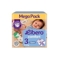 Підгузки Libero Comfort Розмір 3 (5-8 кг) 76 шт (7310361157422)