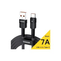 Дата кабель USB 2.0 AM to USB-C 2.0m 7A black Essager (EXCT-XCA01)