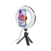 Набір блогера Hama Smartphone Tripod Smart-80 V2, 9.5cм, Bluetooth, LED ring (00004657)