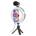 Набір блогера Hama Smartphone Tripod Smart-80 V2, 9.5cм, Bluetooth, LED ring (00004657)