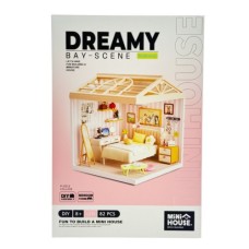 Конструктор Mini House румбокс серії Інтер'єр – Спальня (світло) (8004)