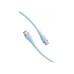 Дата кабель USB-C to USB-C 2.0m USB2.0 100W (20V/5A) Light Blue Silicone Vention (TAWSH)