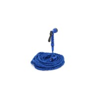 Шланг для поливу Voltronic 10-30м/100ft + розпилювач, насадка на кран, Blue/Green, Box (Garden hose 10-30)