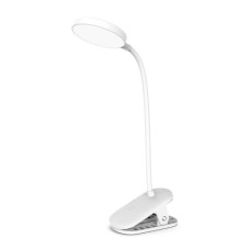 Настільна лампа ColorWay Flexible & Clip 2, 3.5W, battery 1800 mAh (CW-DL10FCB-W)