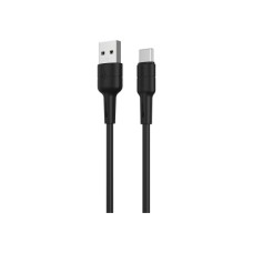 Дата кабель USB 2.0 AM to USB-C 1.0m 3A silicone BX30 black BOROFONE (6931474706928)