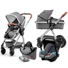 Коляска Kinderkraft 3 в 1 Veo Gray (KKWVEOGRY30000) (5902533910656)