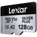 Карта пам'яті Lexar 128GB microSDXC class 10 UHS-I U3 V30 A2 Professional Silver (LMSSIPL128G-BNANG)