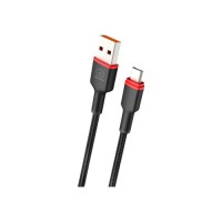 Дата кабель USB 2.0 AM to USB-C 1.0m 2.4A X203 black WUW (6972573336203)