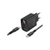 Зарядний пристрій BOROFONE BA98A Ilustre 2xUSB-C + 1xUSB-A PD30W digital display + cable USB-C to USB-C Black (6941991120534)