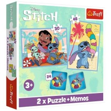 Пазл Trefl Lilo&Stitch Щасливі 2 in 1+memos (5900511935851)