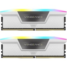 Модуль пам'яті для комп'ютера DDR5 32GB (2x16GB) 5600 MHz Vengeance RGB White Corsair (CMH32GX5M2B5600C40W)