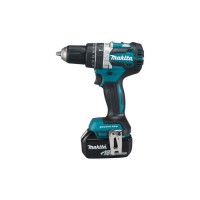 Шуруповерт Makita дрель-шуруповерт с ударом LXT, 18В, 5Аг х 2шт, DC18RC, кейс, (DHP484RTE)