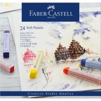 Пастель Faber-Castell Soft Pastels, м'яких, довжина крейди 70 мм, 24 кольори, 128324 (16794)