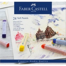 Пастель Faber-Castell Soft Pastels, м'яких, довжина крейди 70 мм, 24 кольори, 128324 (16794)