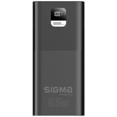 Батарея універсальна Sigma X-power SI30A6QLX 30000mAh, PD/65W, LED, cable 100w, black (4827798835111)