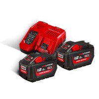 Набір акумулятор + зарядний пристрій Milwaukee Li-Ion M18 HNRG-122, НВ12 2шт + Li-Ion M12 B6, ЗП M12-18FC (4933464261)