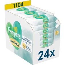 Дитячі вологі серветки Pampers Harmonie New baby 24 пачки х 46 шт (8006540815953)