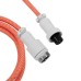 Дата кабель USB-C + USB A to USB-C 1.36m Coiled Aviator orange Keychron (CAB14_KEYCHRON)