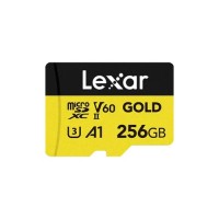 Карта пам'яті Lexar 256GB microSDXC class 10 UHS-II U3 V60 A1 Professional Gold (LMSGOLD256G-BNNNG)