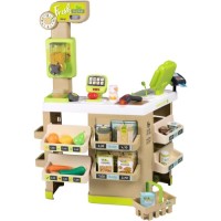 Ігровий набір Smoby Інтерактивний супермаркет Фреш з кошиком та сканером зі світловими та звуковими ефектами (350233)