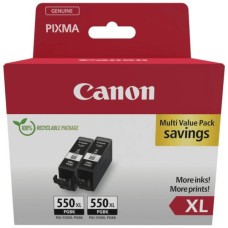 Картридж Canon PGI-550XL Black DoublePpack, 2*22ml, paper box (6431B010)