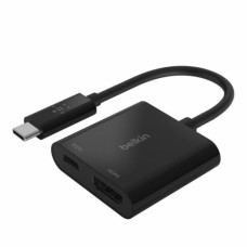 Перехідник USB-C - HDMI 60W PD, black Belkin (AVC002BTBK)
