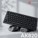 Клавіатура Ajazz AK820 Red Switch USB-C UA Black (AK820-R-B)