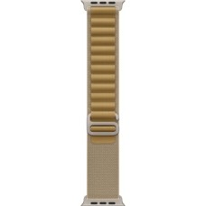 Ремінець до смарт-годинника Apple 49mm Tan Alpine Loop - Medium - Natural Titanium Finish (MXN23ZM/A)