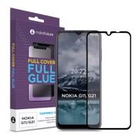 Скло захисне MakeFuture Nokia G11/G21 Full Cover Full Glue (MGF-NG11/G21)