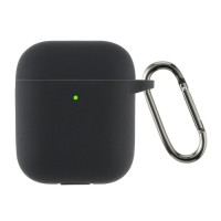 Чохол для навушників Armorstandart Ultrathin Silicone Case With Hook для Apple AirPods 2 Black (ARM59679)
