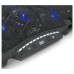 Підставка до ноутбука IceCoorel 10-17", 15*60mm 2500 RPM, TYPE-C+USB, 400x305x39mm, Black (K12)