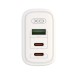 Зарядний пристрій XO 2xUSB-C PD65W + 1xUSB 45W white (СE04-WH)