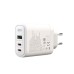 Зарядний пристрій XO 2xUSB-C PD65W + 1xUSB 45W white (СE04-WH)