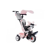 Дитячий велосипед Smoby Бебі Драйвер. Рожева перлина" з козирком, металевий (7600741504)