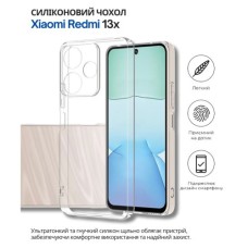 Чохол до мобільного телефона BeCover Silicone Xiaomi Redmi 13x Transparent (714686)