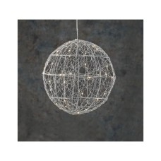 Прикраса декоративна Luca Lighting Куля Срібна D25 см 30 led (8718861660951)