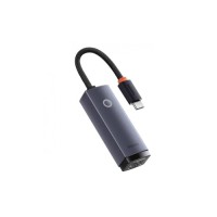 Адаптер USB-C to RJ45 Ethernet 1000Mbps Lite Series Baseus (WKQX000313)