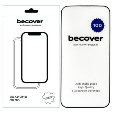 Скло захисне BeCover Apple iPhone 13 10D Black (711513)