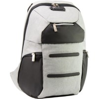 Рюкзак шкільний Optima 18.5" USB Anti-Theft унісекс 0.7 кг 16-25 л Сірий (O96917-03)