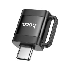 Перехідник UA31C USB-C M to USB F OTG Black HOCO (6942007628129)