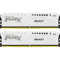 Модуль пам'яті для комп'ютера DDR5 32GB (2x16GB) 6000 MHz Beast White XMP Kingston Fury (ex.HyperX) (KF560C30BWK2-32)