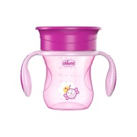 Поїльник-непроливайка Chicco Perfect Cup 12 м+ Рожева 200 мл (06951.10)