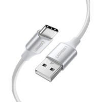 Дата кабель USB 2.0 AM to USB-C 0.5m 3A US288 white UGREEN (60130)