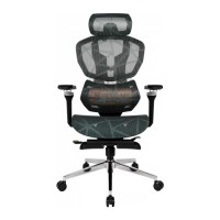 Крісло ігрове GT Racer X-7002 Black/Black/Green (X-7002 Black/Black/Green (Massage))