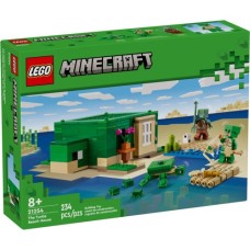 Конструктор LEGO Minecraft Пляжний будинок у формі черепахи 234 деталей (21254)