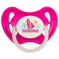 Пустушка Baboo Sea Life силіконова, світиться в темряві, 6+ міс (рожева) (5-032)