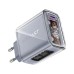 Зарядний пристрій Acefast 3xUSB 65W (2xUSB-C+USB-A) Gan A45 Fast Charger Mica gray (6974316282105)
