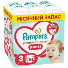 Підгузки Pampers Premium Care Pants Розмір 3 (6-11 кг) 114 шт (8006530320184)