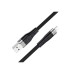 Дата кабель USB 2.0 AM to Lightning 1.0m 2.4A silicone X53 black HOCO (6931474738059)
